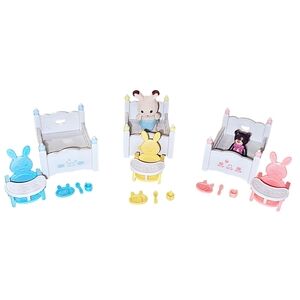 Sylvanian Families Calico Critters Bunny & Nursery Furniture and Accessories Set